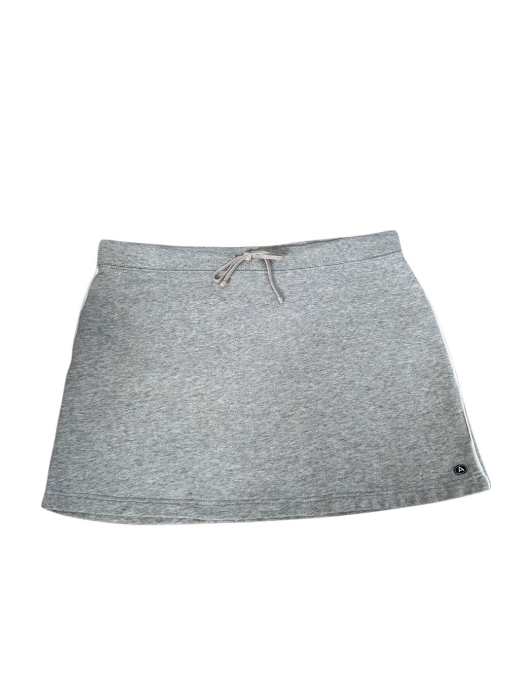 Y2K Vintage Abercrombie & Fitch Gym Issue Heather Gray Drawstring Mini Skirt